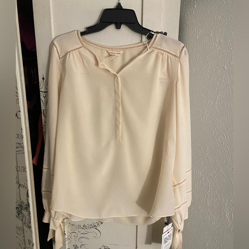 NWOT Rebecca Taylor Silk Blouse- SZ 10